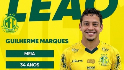 官方：巴甲球队米拉索尔签下34岁吉列尔梅，球员此前效力长春亚泰